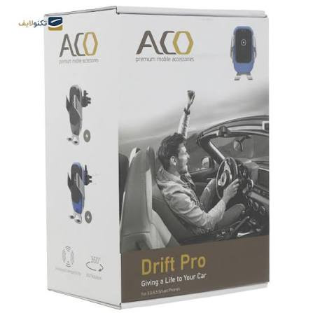 پایه نگهدارنده و شارژر بی سیم آکو مدل Drift Pro